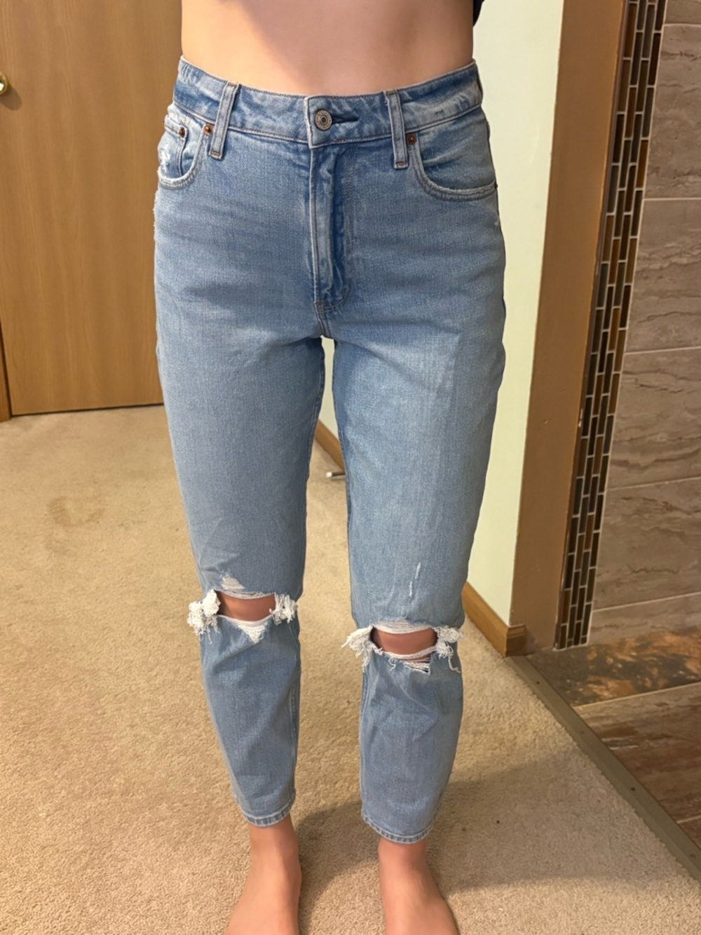 Abercrombie & Fitch Light Mom High Rise 27/4
